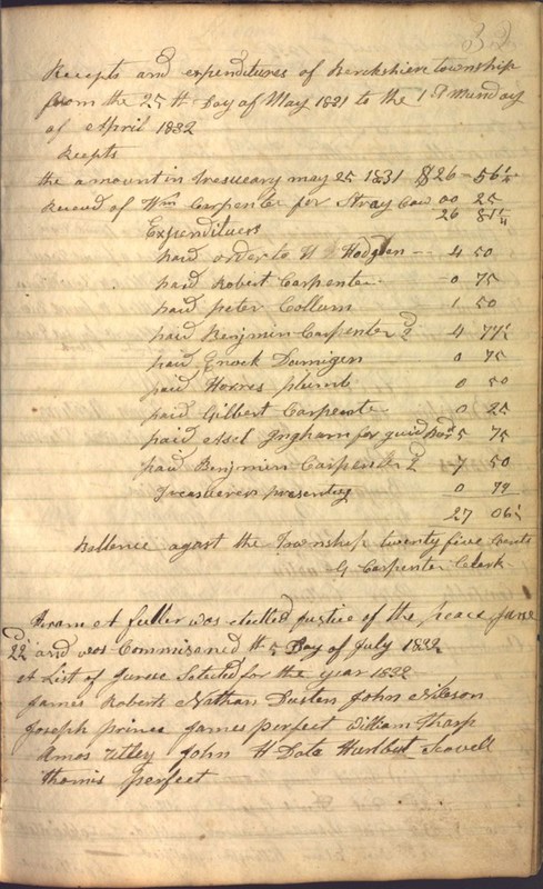 Record Book of Berkshire Township No. 2 1807-1843 (p. 45)