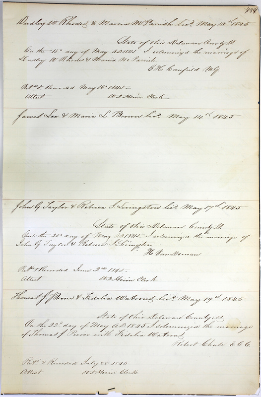 Marriage Records Vol.1 1835-1845 (p. 493)