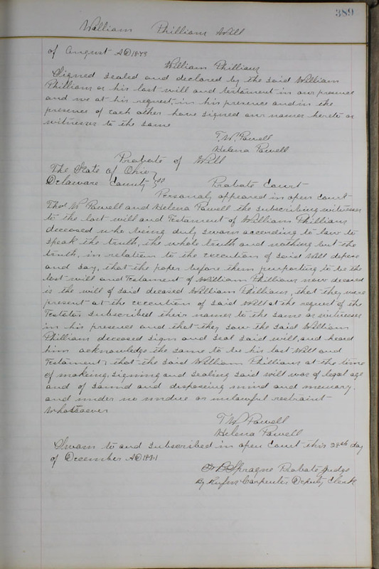 Delaware County Ohio Will Records Vol. 6 1876-1883 (p. 444)