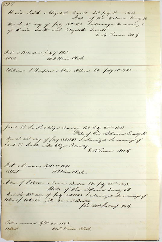 Marriage Records Vol.1 1835-1845 (p. 402)