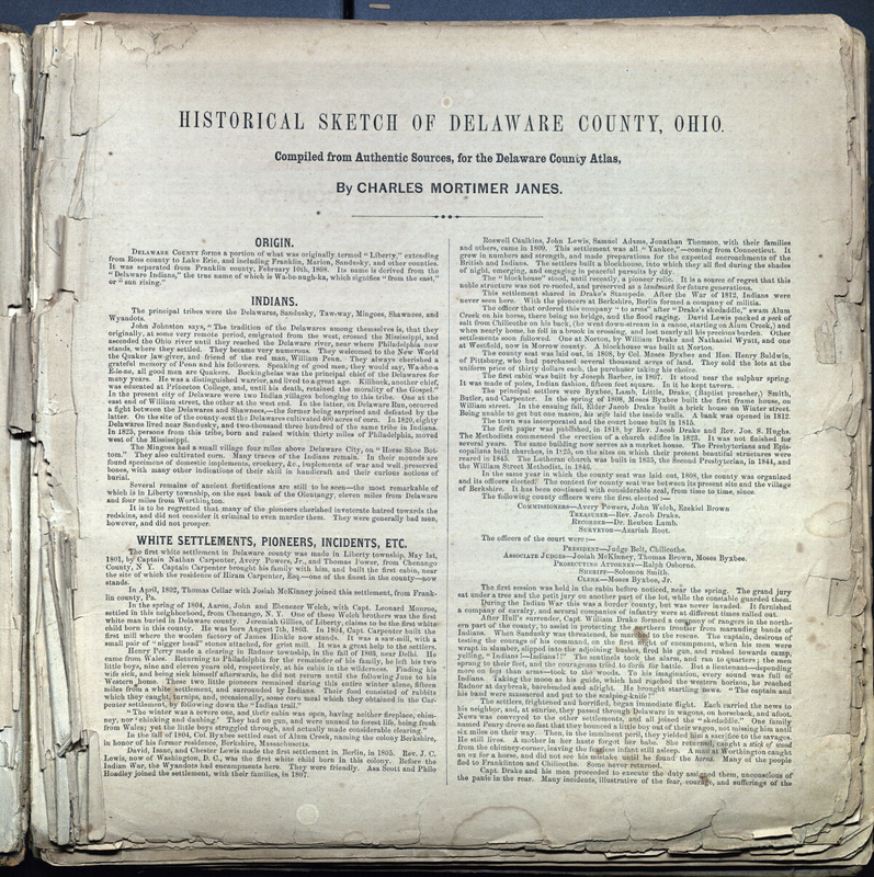 Atlas of Delaware Co., Ohio 1866 (p. 7)