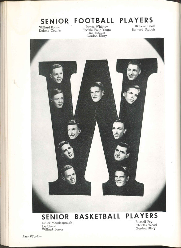 Big Walnut High School Yearbook. 1952: The Flame (p. 57)