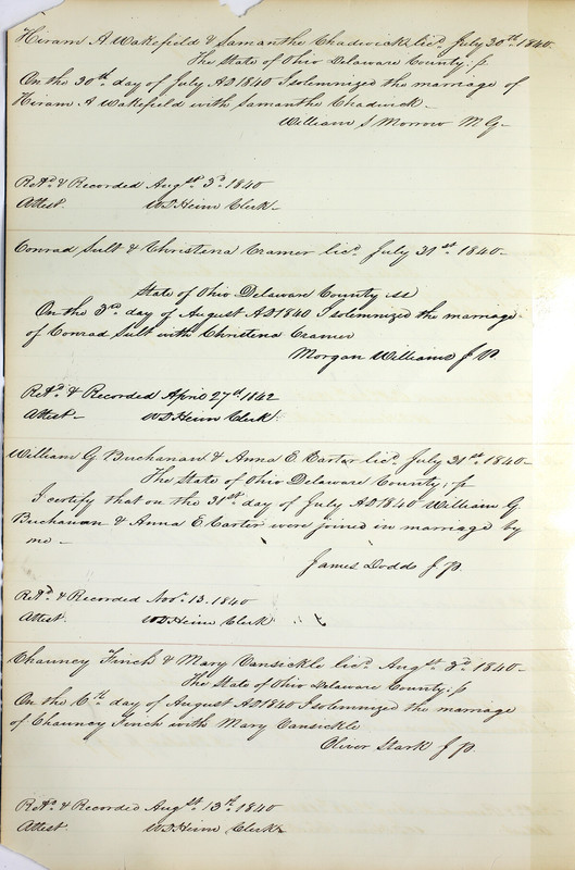 Marriage Records Vol.1 1835-1845 (p. 236)