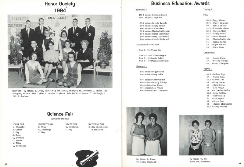 Big Walnut High School Yearbook. 1965: The Flame (p. 36)