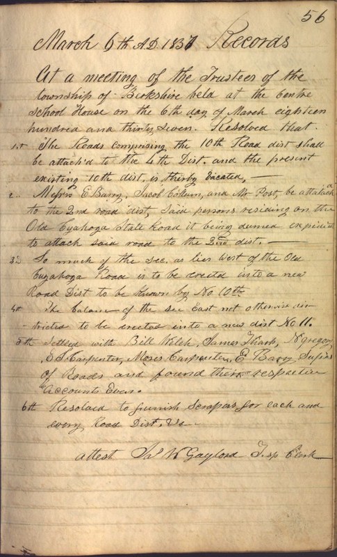 Record Book of Berkshire Township No. 2 1807-1843 (p. 69)