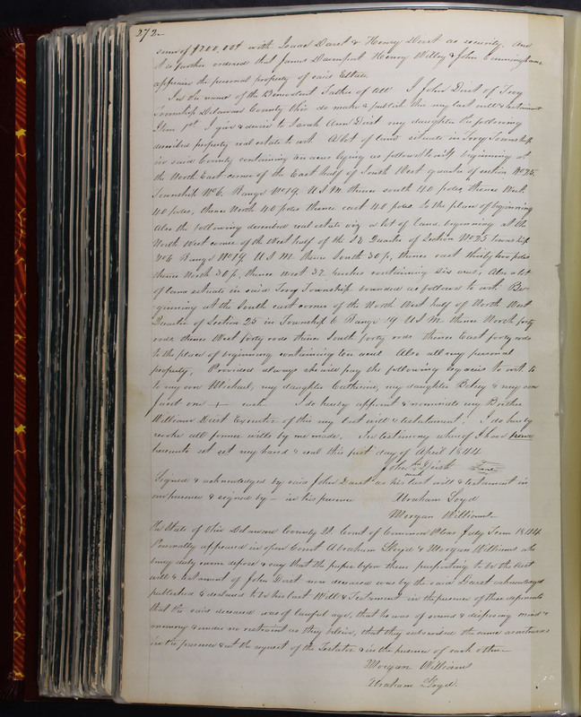 Delaware County Ohio Will Records Vol. 2 1835-1850 (p. 317)