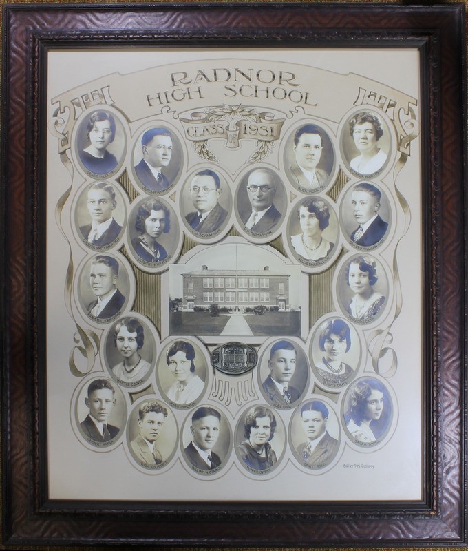 Radnor High School Senior Class Picture 1931