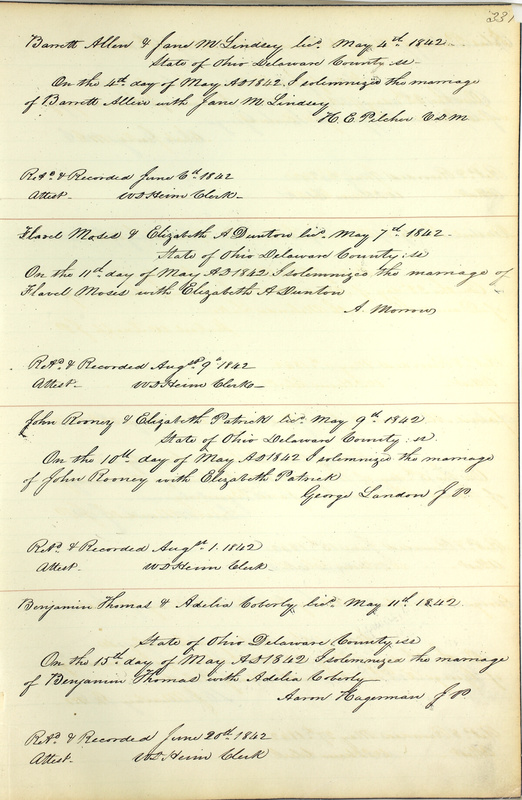 Marriage Records Vol.1 1835-1845 (p. 335)