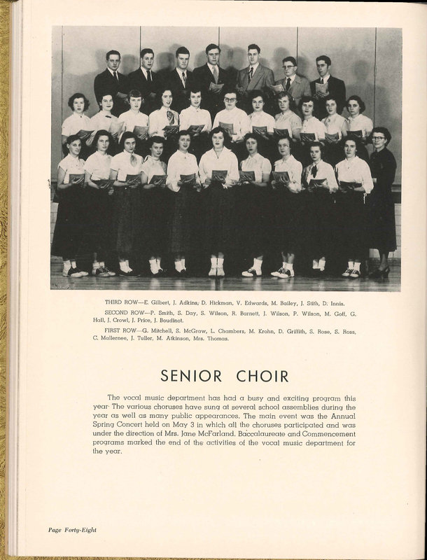 Big Walnut High School Yearbook. 1953: The Flame (p. 47)