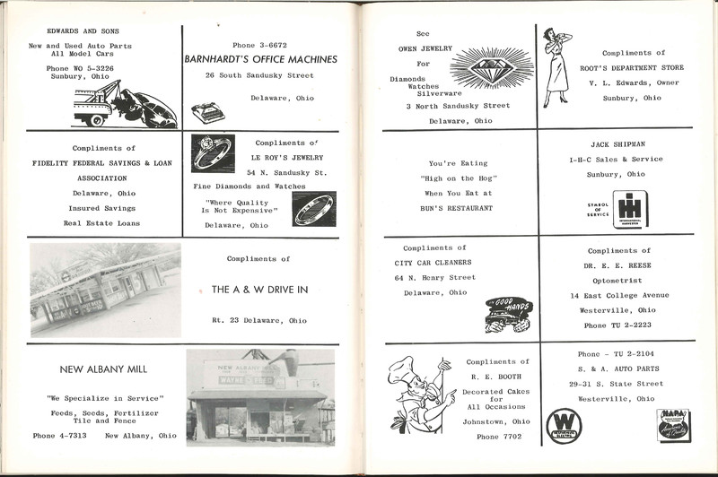 Big Walnut High School Yearbook. 1959: The Flame (55)