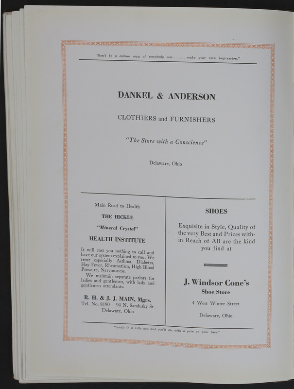 The Delcoan 1925. The annual yearbook of the twelve centralized schools of Delaware County (p. 148)