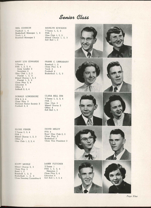 Big Walnut High School Yearbook. 1951: The Flame (14)