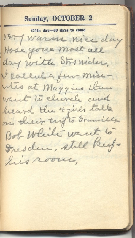 Roberta Hopkins' Diary 1927 (p. 281)