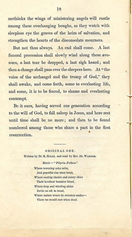 Rules and Regulations and Articles of Association of Oak Grove Cemetery (p. 21)