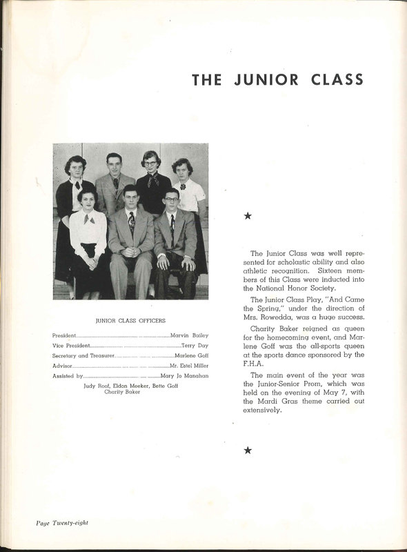 Big Walnut High School Yearbook. 1952: The Flame (p. 31)