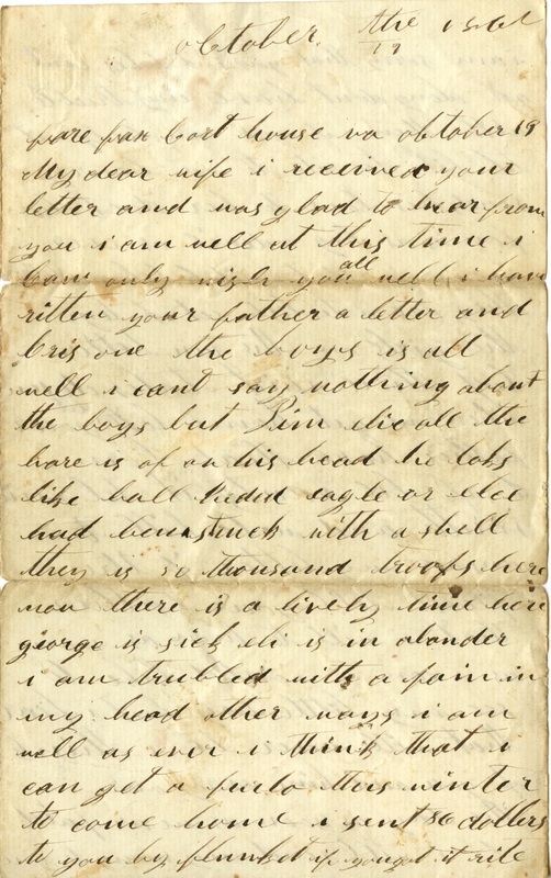 Mitchell Family Civil War Letters (p. 6)