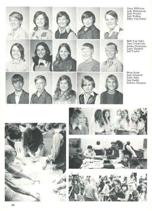 Big Walnut Elementary School. Galena, Harlem, Sunbury, Middle School. 1972-1973 (p. 88)