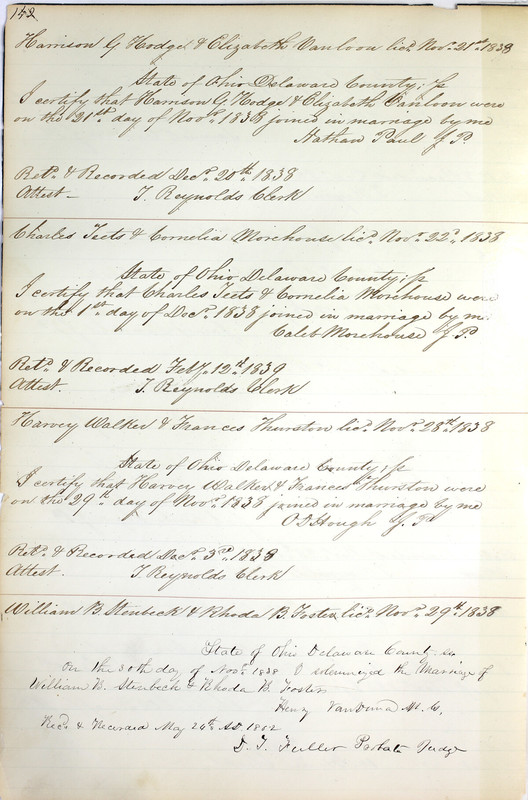 Marriage Records Vol.1 1835-1845 (p. 156)