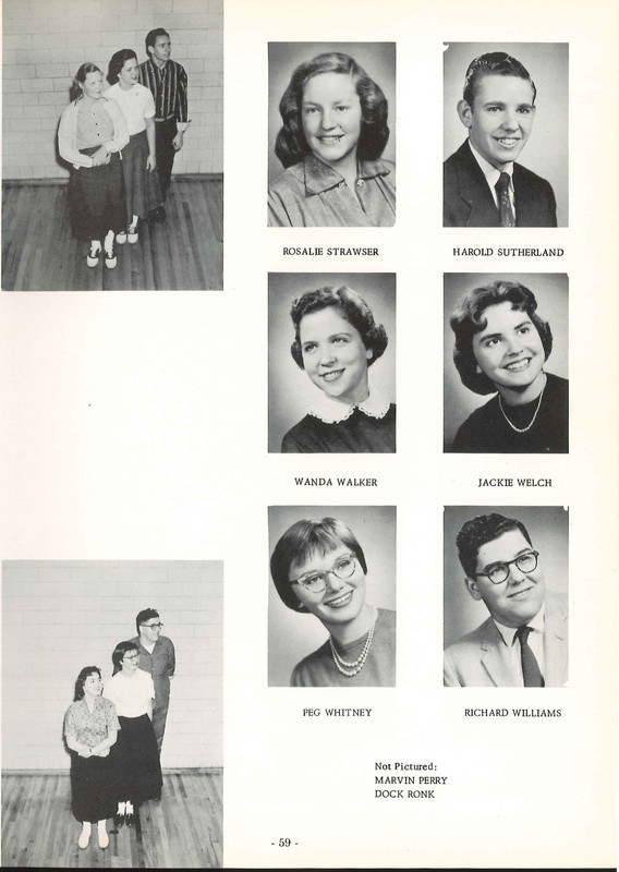 Big Walnut High School Yearbook. 1958: The Flame (62)