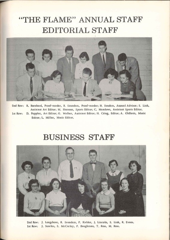 Big Walnut High School Yearbook. 1955: The Flame (p. 53)