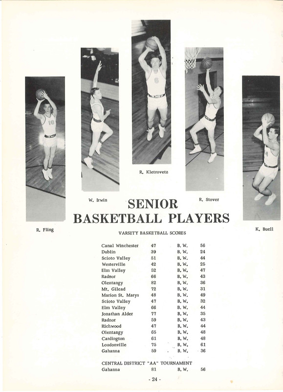 Big Walnut High School Yearbook. 1958: The Flame (27)