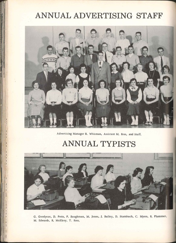 Big Walnut High School Yearbook. 1955: The Flame (p. 54)