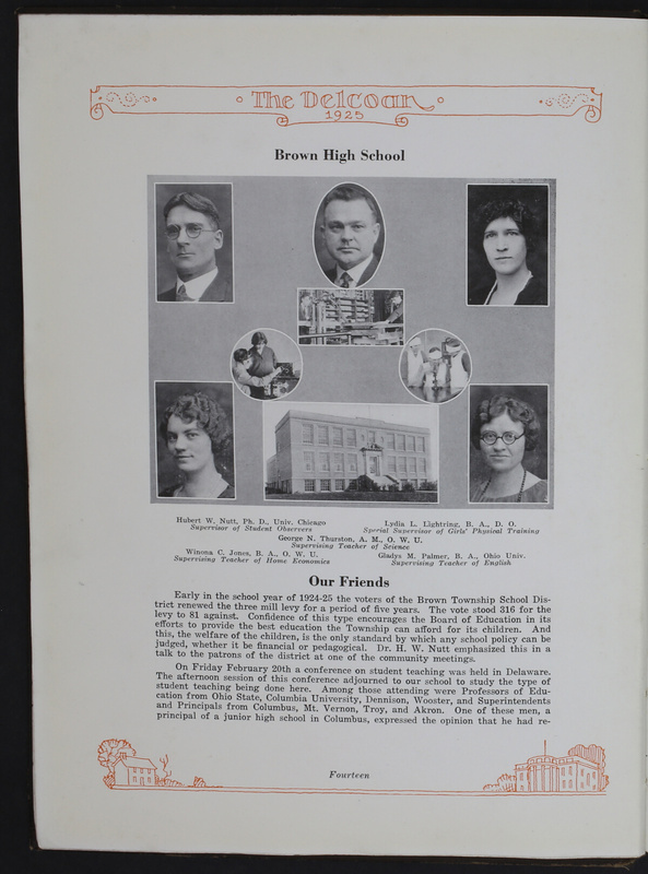 The Delcoan 1925. The annual yearbook of the twelve centralized schools of Delaware County (p. 18)