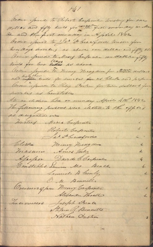 Record Book of Berkshire Township No. 2 1807-1843 (p. 155)