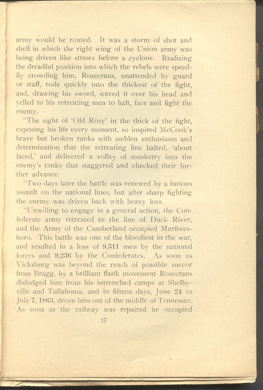 Major-General William Stark Rosecrans (p. 21)