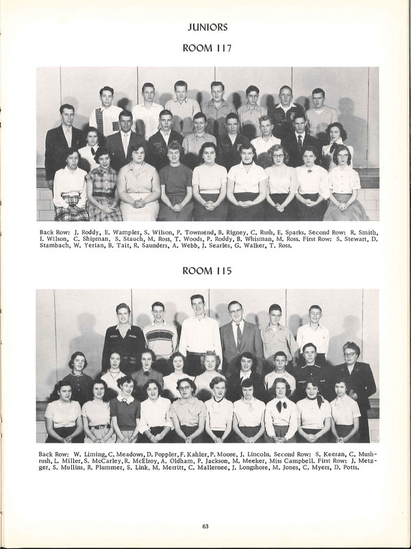 Big Walnut High School Yearbook. 1954: The Flame (p. 64)