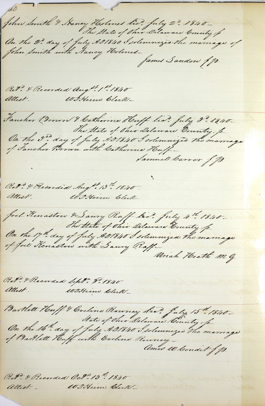 Marriage Records Vol.1 1835-1845 (p. 234)