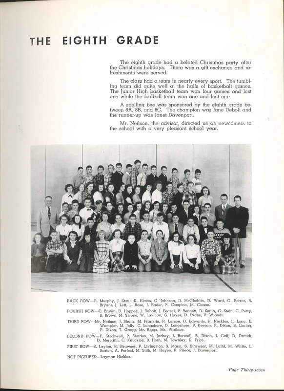 Big Walnut High School Yearbook. 1952: The Flame (p. 40)