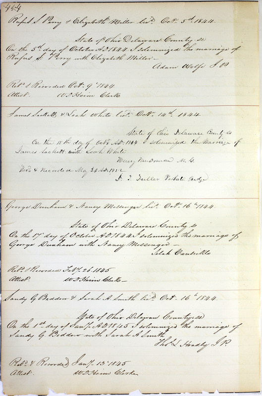 Marriage Records Vol.1 1835-1845 (p. 458)