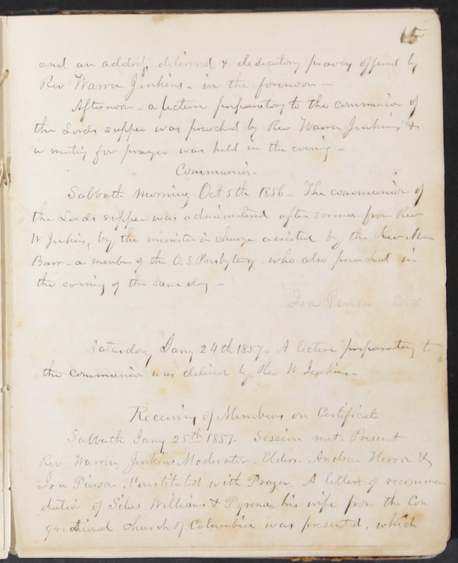 Sessional Records of the 1st Presbyterian Church of Trenton, Delaware Co., Ohio, 1831 (p. 21)