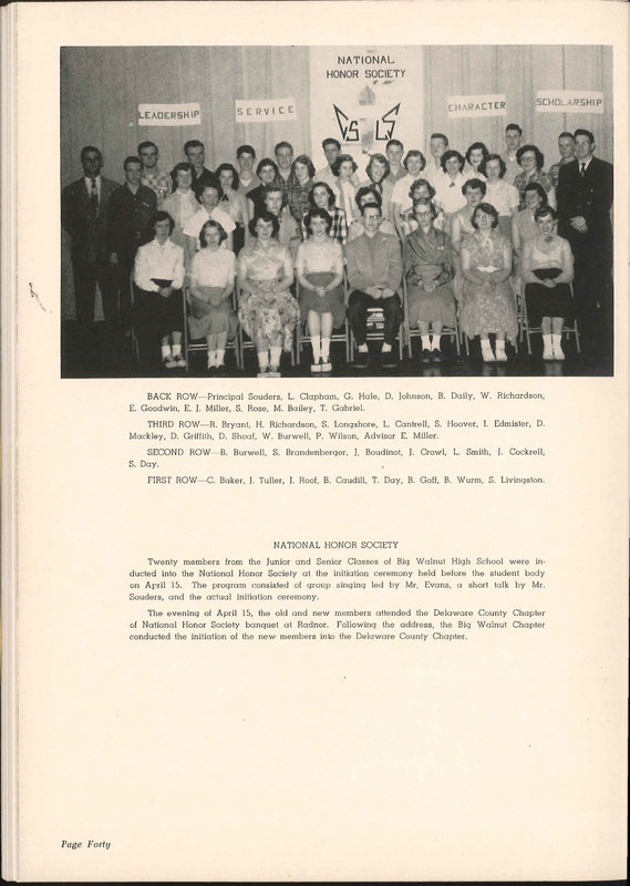 Big Walnut High School Yearbook. 1953: The Flame (p. 39)