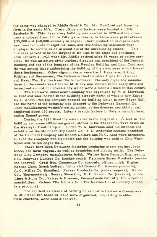 Delaware County Historical Society (p. 22)