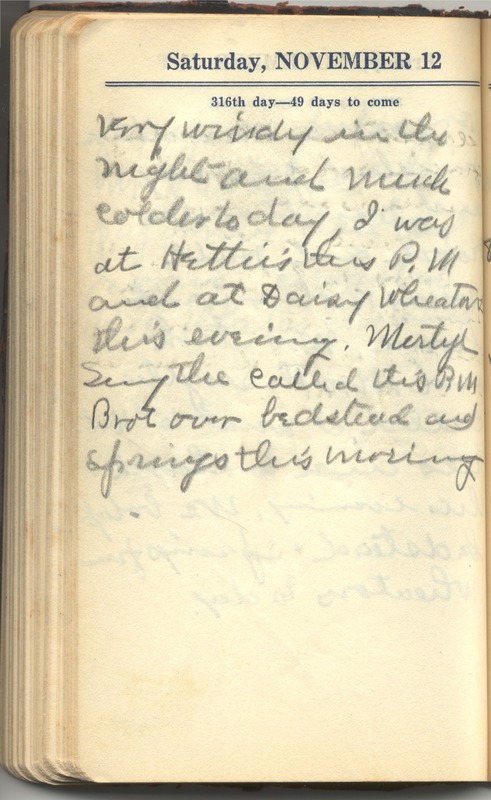 Roberta Hopkins' Diary 1927 (p. 322)