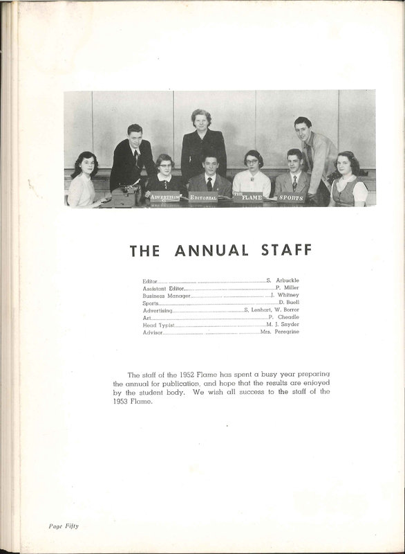 Big Walnut High School Yearbook. 1952: The Flame (p. 53)