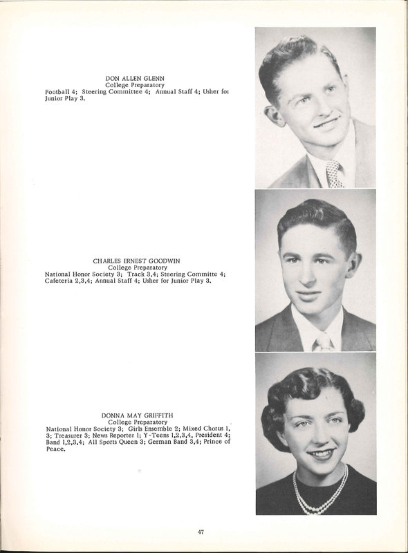 Big Walnut High School Yearbook. 1954: The Flame (p. 48)