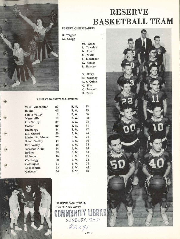 Big Walnut High School Yearbook. 1958: The Flame (28)