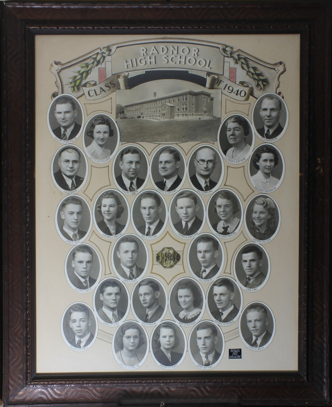 Radnor High School Senior Class Picture 1940