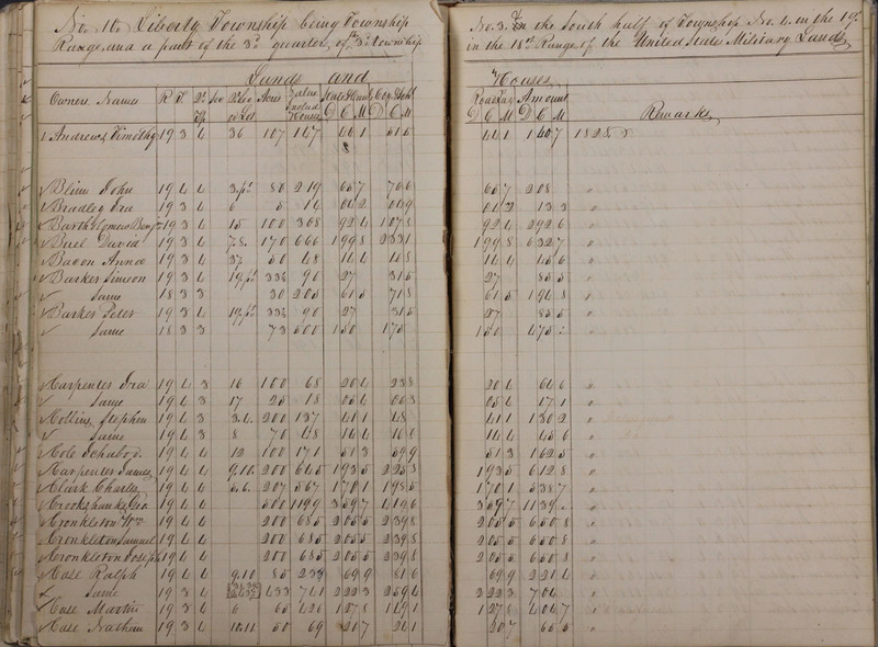 Delaware County Tax Duplicate 1828 Part 1 (p. 89)