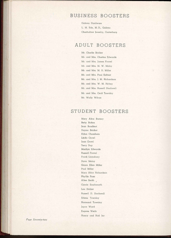 Big Walnut High School Yearbook. 1951: The Flame (77)