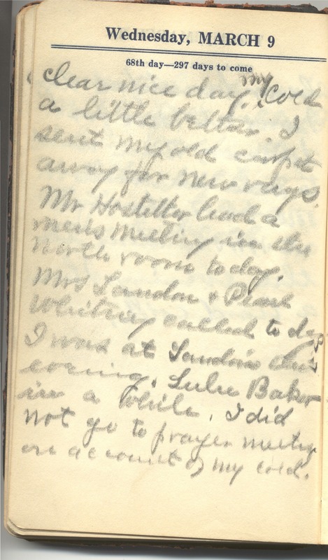 Roberta Hopkins' Diary 1927 (p. 74)