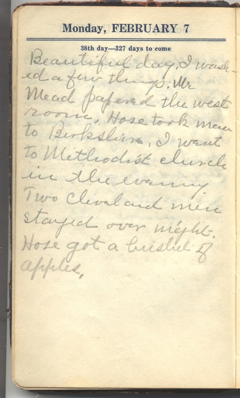 Roberta Hopkins' Diary 1927 (p. 44)