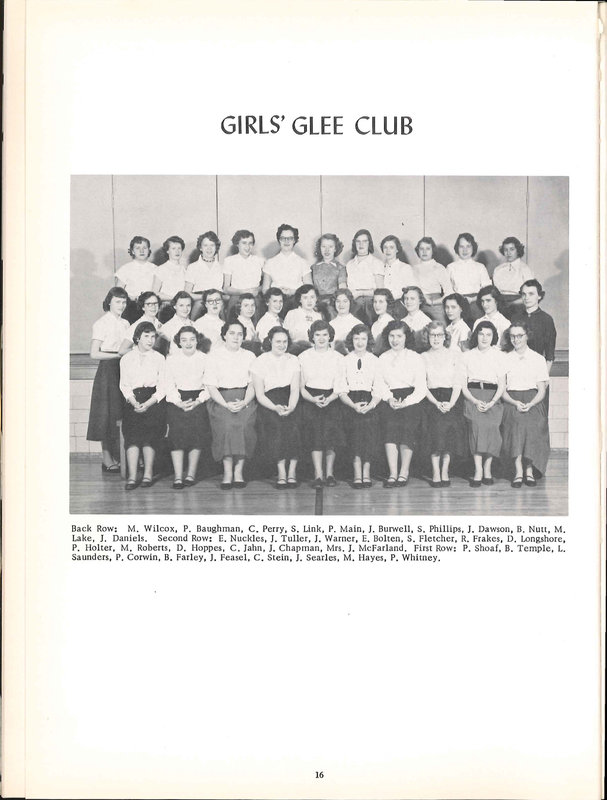 Big Walnut High School Yearbook. 1954: The Flame (p. 17)