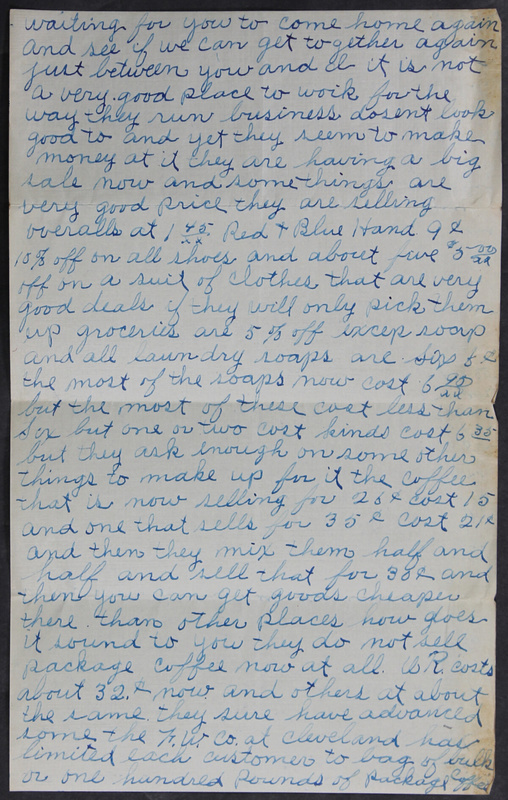 Charlie C. Bricker World War I Letters (p. 99)