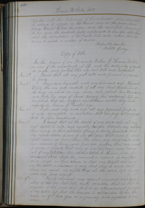 Delaware County Ohio Will Records Vol. 6 1876-1883 (p. 515)