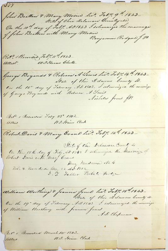 Marriage Records Vol.1 1835-1845 (p. 378)