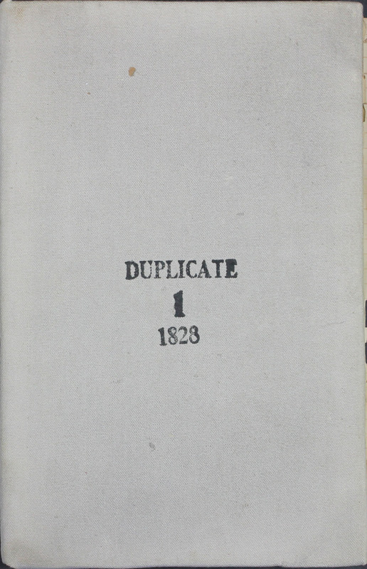 Delaware County Tax Duplicate 1828 Part 1 (p. 1)